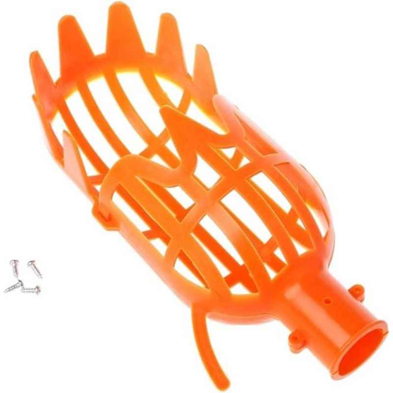 Obstpflücker – Obstpflücker Aus Kunststoff Für Garten Und Gewächshaus – 20 X 10,5 Cm – Orange – 1 Stück