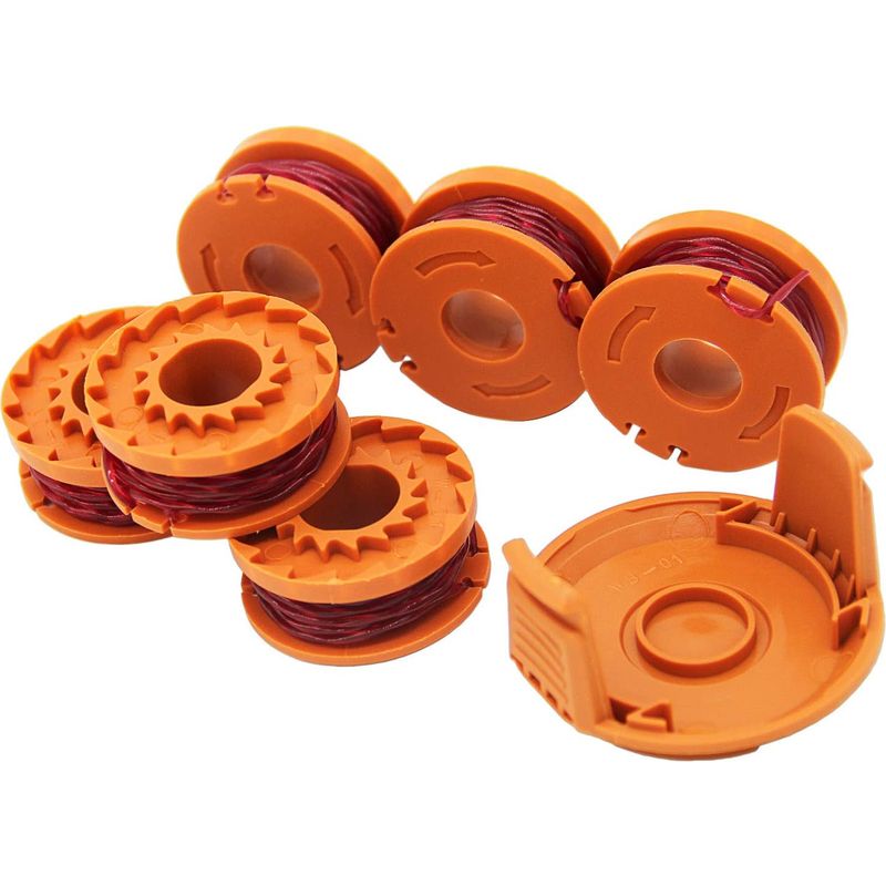 Trimmerfaden – 1,65 Mm – 3 M – Kompatibel Mit Spule Wa0010 – 6 Fadenstücke + 1 Spulenkappe