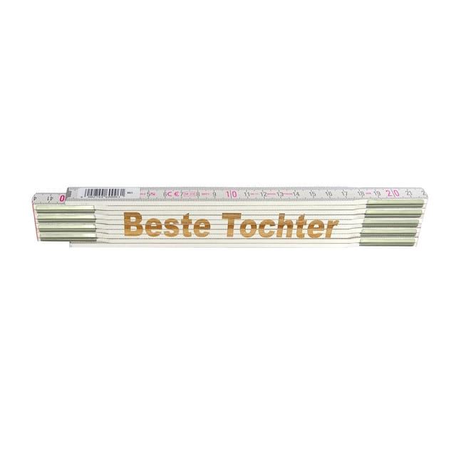 Stabila Zollstock mit Lasergravur Beste Tochter 2 m