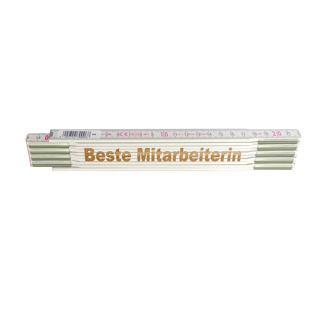 Stabila Zollstock mit Lasergravur Beste Mitarbeiterin 2 m