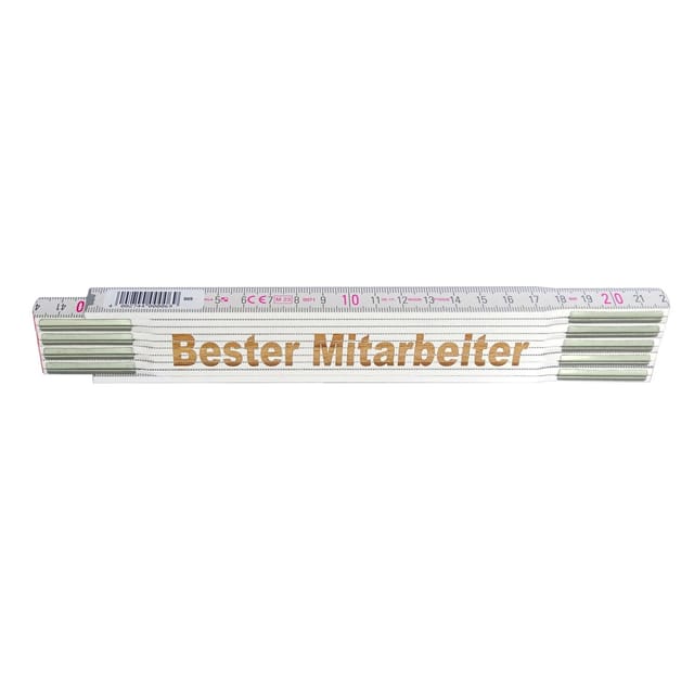 Stabila Zollstock mit Lasergravur Bester Mitarbeiter 2 m