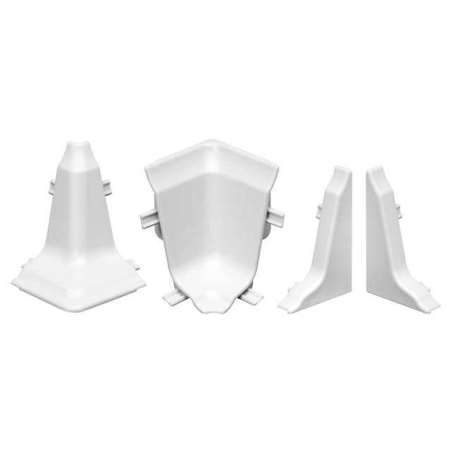 Döllken Profiles Wandabschlussleiste Zubehörset Classic 17 cm Weiß