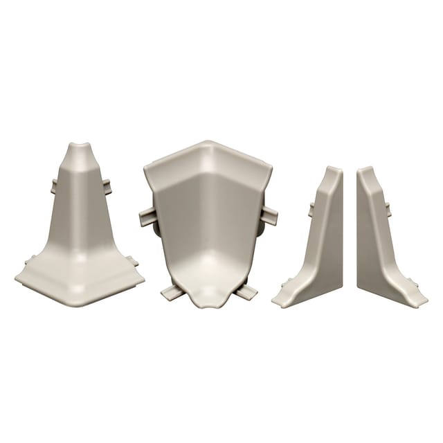 Döllken Profiles Wandabschlussleiste Zubehörset Classic 17 cm Silbergrau