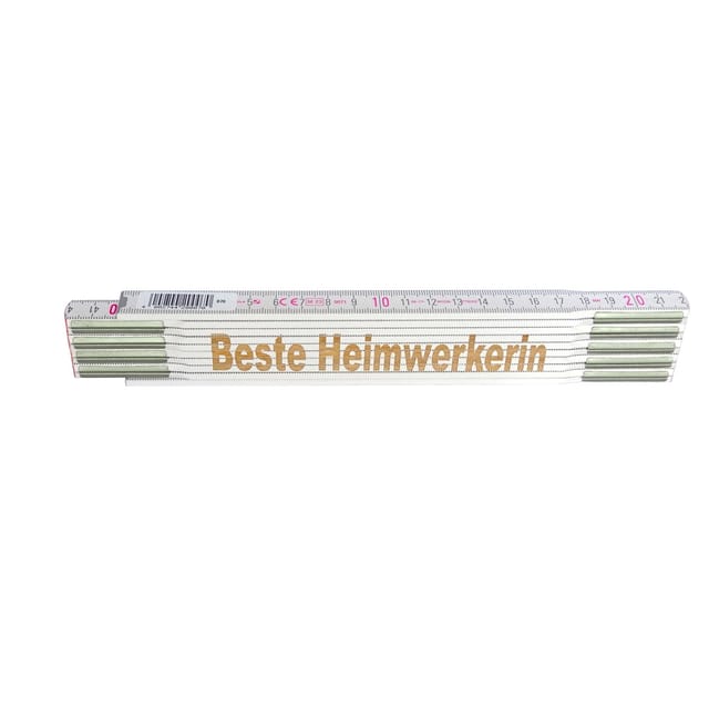 Stabila Zollstock mit Lasergravur Beste Heimwerkerin 2 m