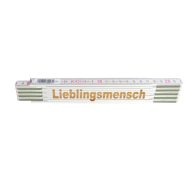 Stabila Zollstock mit Lasergravur Lieblingsmensch 2 m