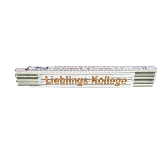 Stabila Zollstock mit Lasergravur Lieblings Kollege 2 m