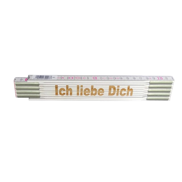 Stabila Zollstock mit Lasergravur Ich,iebe Dich 2 m