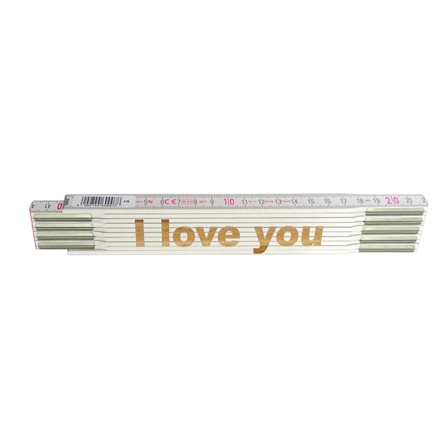 Stabila Zollstock mit Lasergravur I,ove you 2 m