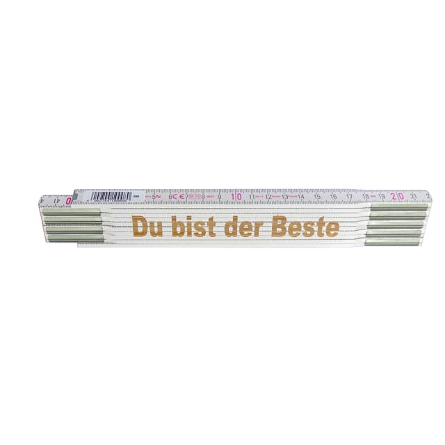 Stabila Zollstock mit Lasergravur Du bist der Beste 2 m
