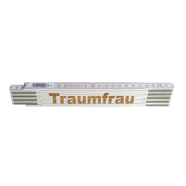 Stabila Zollstock mit Lasergravur Traumfrau 2 m