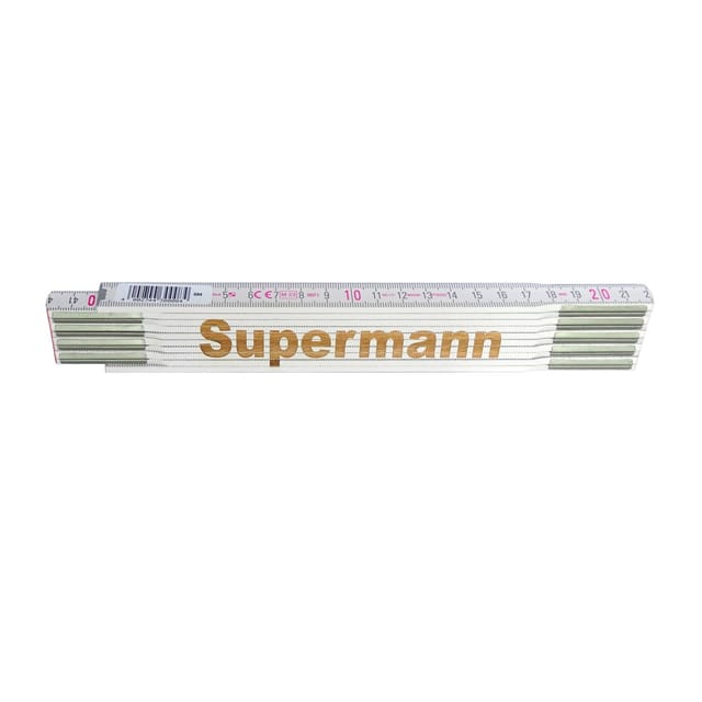 Stabila Zollstock mit Lasergravur Supermann 2 m