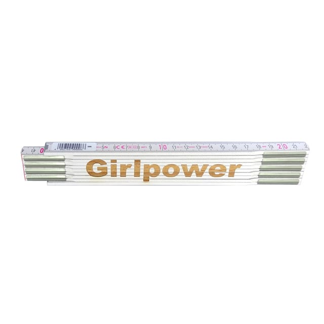 Stabila Zollstock mit Lasergravur Girlpower 2 m