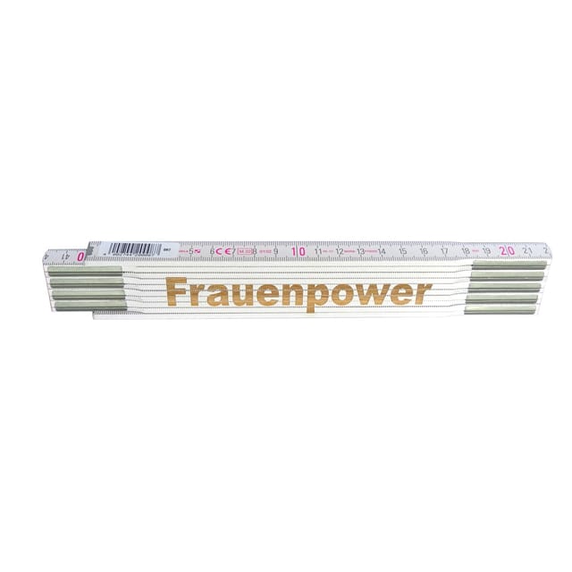 Stabila Zollstock mit Lasergravur Frauenpower 2 m