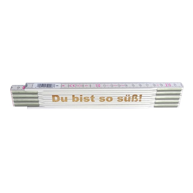 Stabila Zollstock mit Lasergravur Du bist so süß 2 m