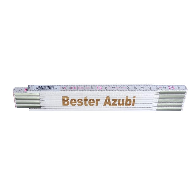 Stabila Zollstock mit Lasergravur Bester Azubi 2 m