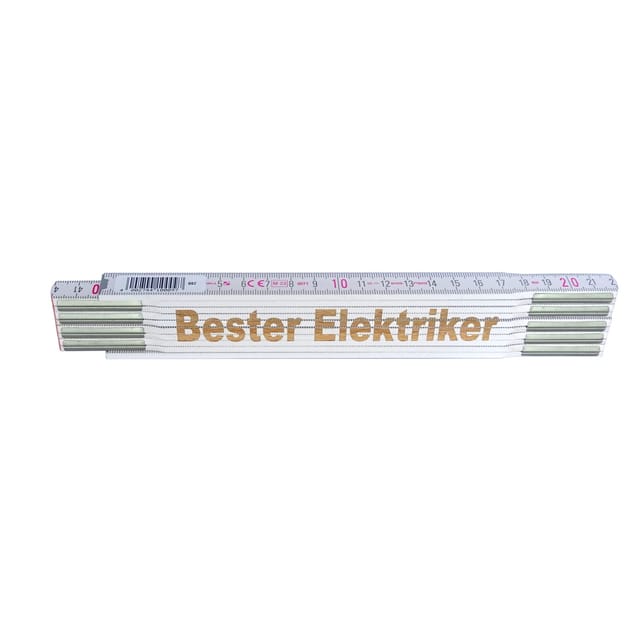 Stabila Zollstock mit Lasergravur Bester Elektriker 2 m
