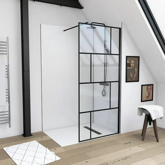 Aurlane Duschwand Walk-In Bricks 90 cm x 195 cm