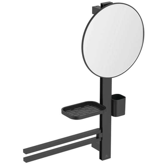 Ideal Standard Beauty Kosmetikspiegel-Set Bar M700 Schwarz Matt