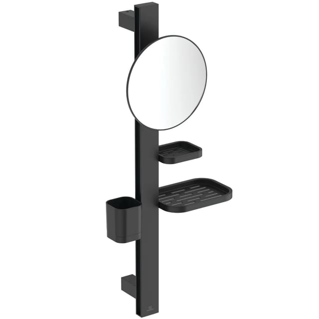 Ideal Standard Beauty Kosmetikspiegel-Set Bar Schwarz Matt