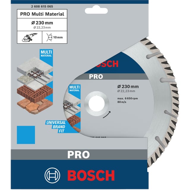 Bosch Diamant-Trennscheibe 230 mm x 22/23 mm Standard für Universal