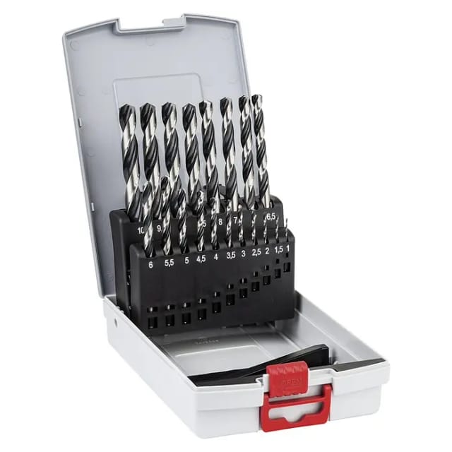 Bosch HSS-Spiralbohrer ProBox PoinTeQ 19-teilig