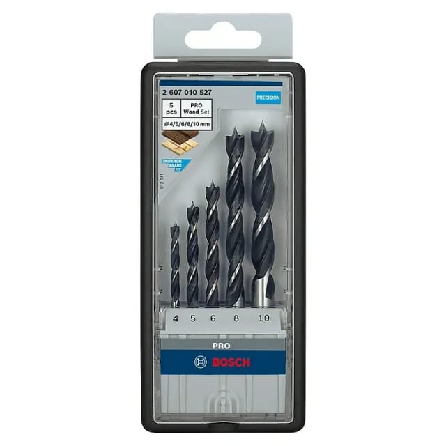 Bosch Holzspiralbohrer-Set RobustLine 5-teilig