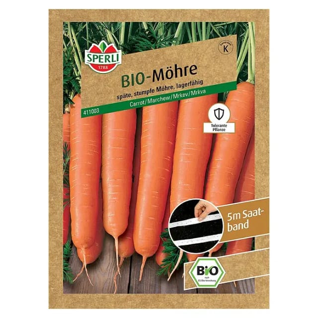 Sperli Bio Möhre F1-Hybride Saatband