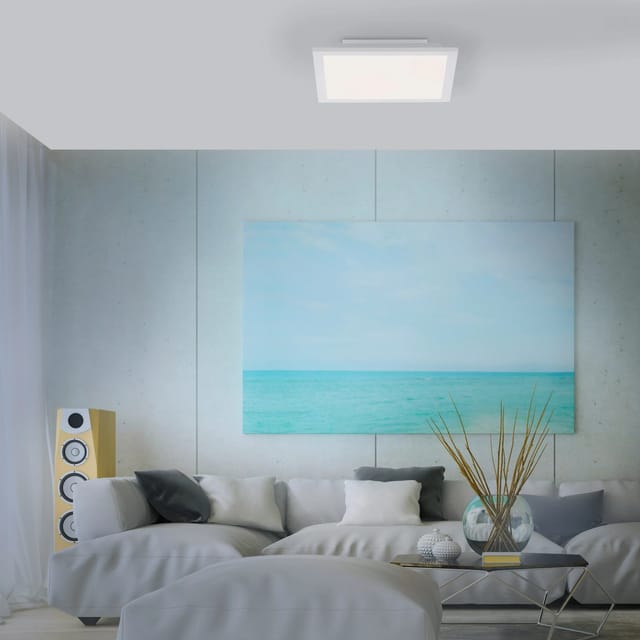 Just Light. LED-Panel Fleet Weiß 29,5 x 29,5 cm