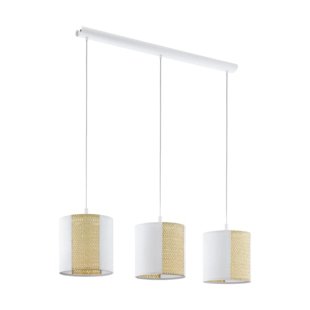 Eglo Pendelleuchte Arnhem 3-flammig Weiß 110 cm x 24 cm