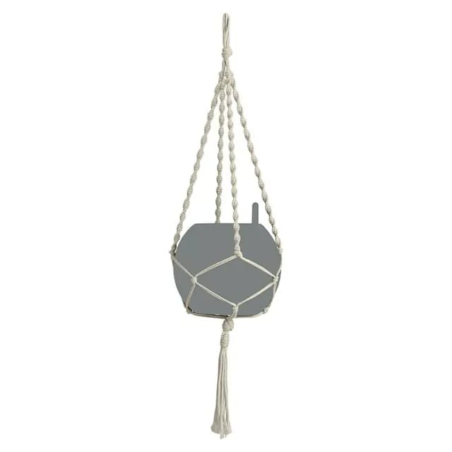 Lechuza® Hängeampel Makramee Cotton Boho 90 Natur 22 cm x 14 cm