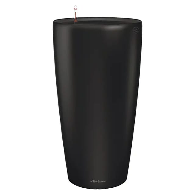 Lechuza® Pflanzgefäß Rondo Premium 32 Schwarz Matt Ø 33 cm