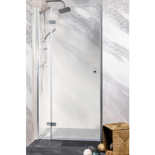 Sanotechnik Drehtür Symphony Anschlag Links 75 cm x 195 cm Klarglas