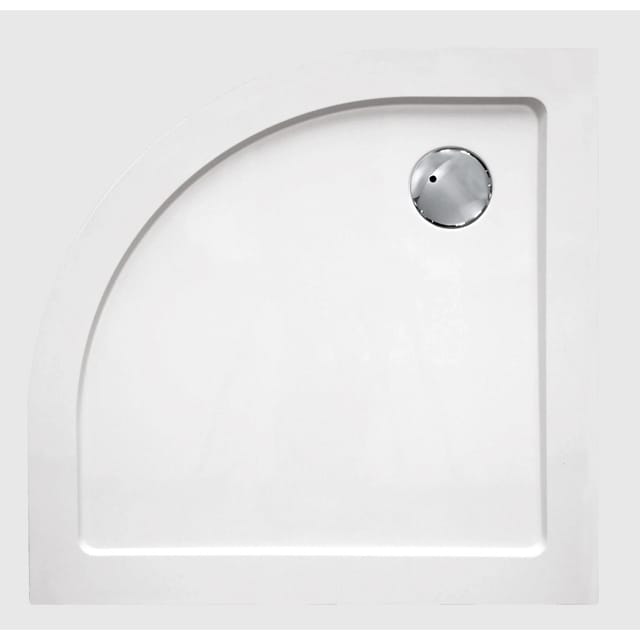 Sanotechnik Duschwanne Extraflach SMC Viertelkreis 80 cm x 80 cm Weiß