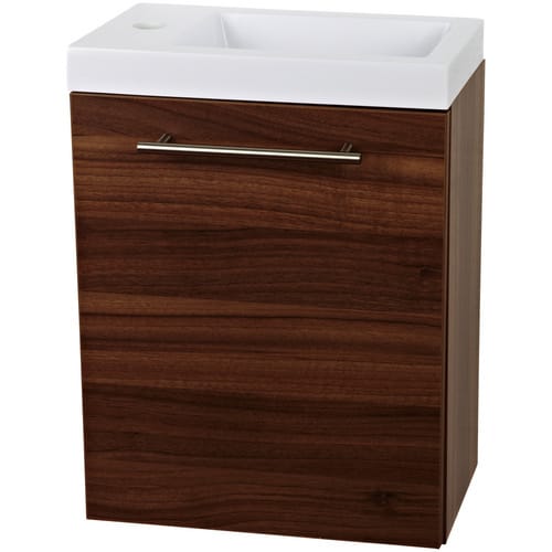 Sanotechnik Einzelwaschtisch Fantasy 40 cm Nuss mit Softclose
