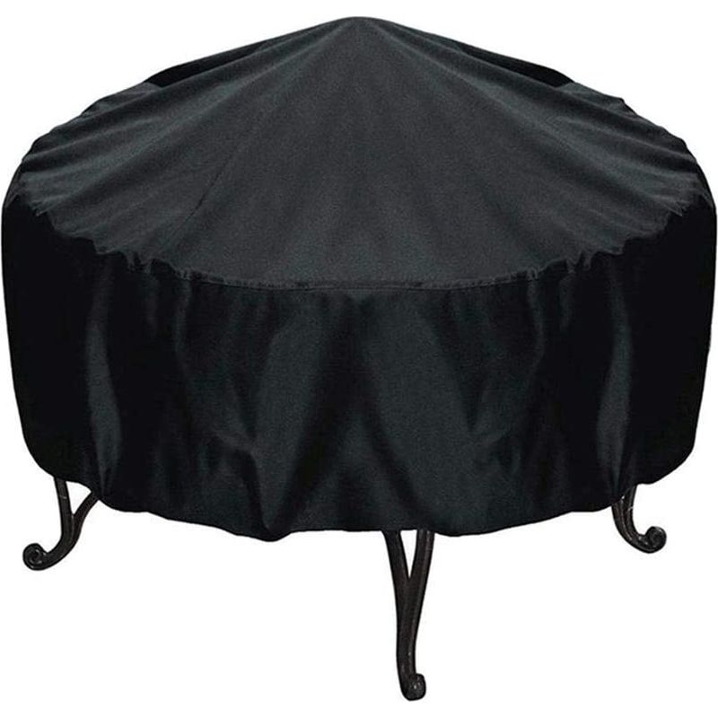 Abdeckung Für Gartenfeuerstelle – 210d Oxford-gewebe Mit Pvc-beschichtung – Wasser- Und Windabweisend – Mit Kordelzug – Durchmesser 120 Cm, Höhe 75 Cm
