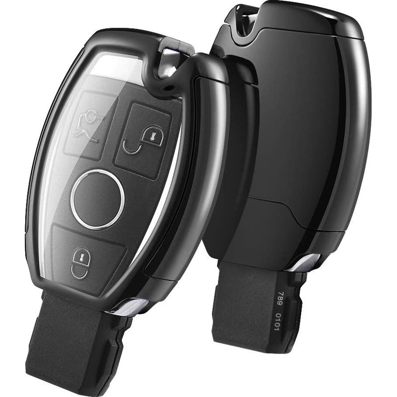 Schutzhülle Für Autofernbedienung – Weiches Tpu Und Echtleder – 360°-schutz – Kompatibel Mit Jeep Grand Cherokee, Renegade, Dodge, Chrysler Und Fiat – 1 Stück