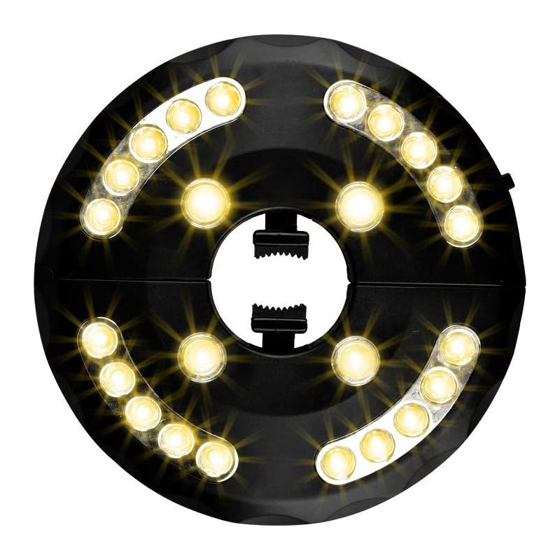 Garten-sonnenschirmleuchte – 24 Leds – 3 Beleuchtungsmodi – Verstellbare Klemme Und Hakenbefestigung – Usb-anschluss – Für Terrasse, Garten Und Patio