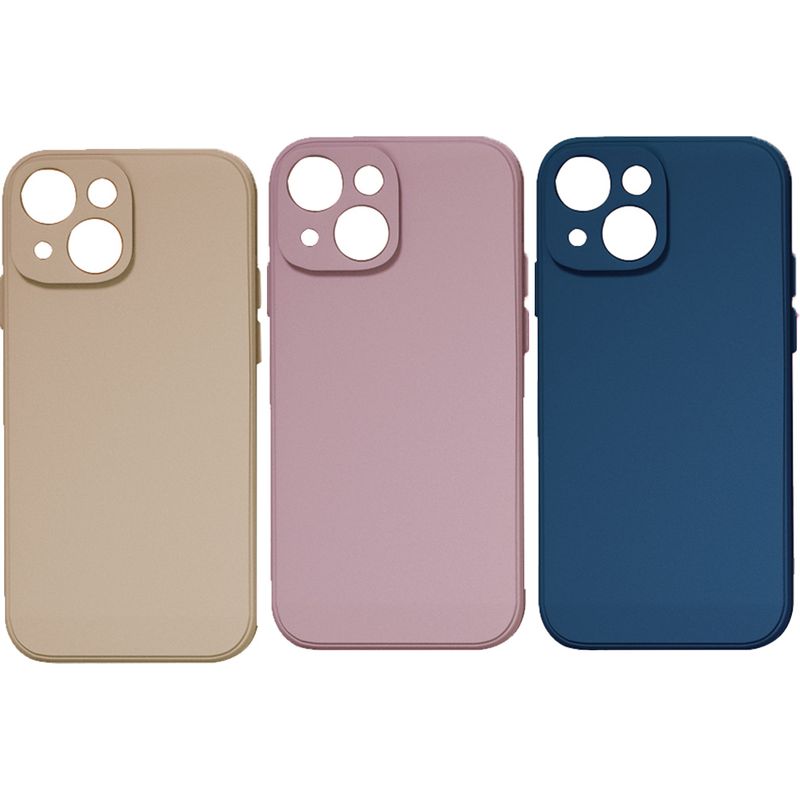 Rutschfeste Silikon-gel-handyhülle – Kompatibel Mit Iphone 14 Pro – Schutz Für Bildschirm Und Kamera – 3er-pack