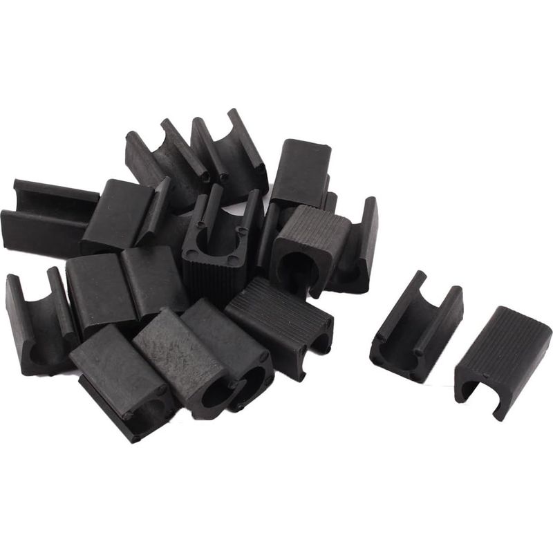 Stuhlbeingleiter – Schwarze, Runde Kunststoffkappen – 10 Mm Durchmesser – Für Bürostühle, Hocker Und Möbel – 20er-packung