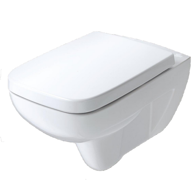 Geberit Tiefspül Wand-WC-Set Renova Plan Spülrandlos Inkl. WC-Sitz Weiß