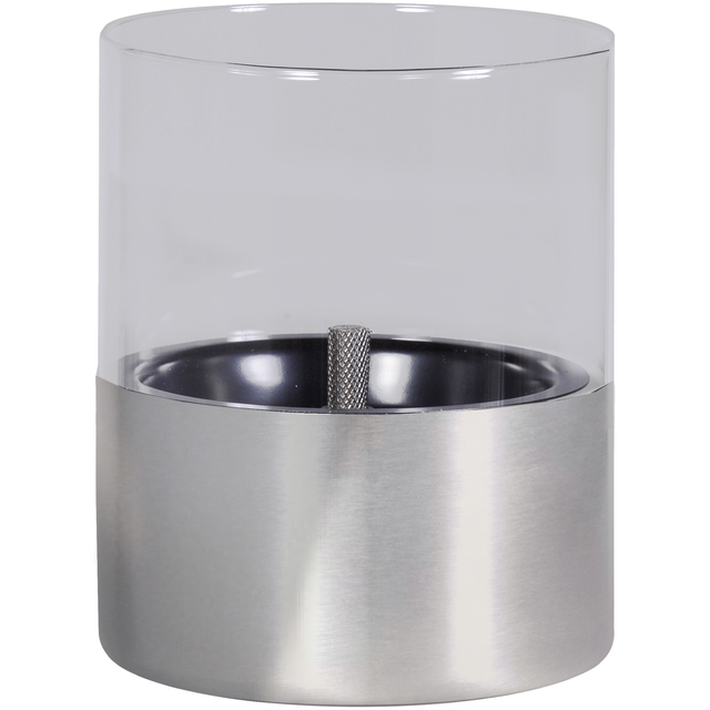 Tenderflame Tischfeuer Lilly Silber Glas 250 ml