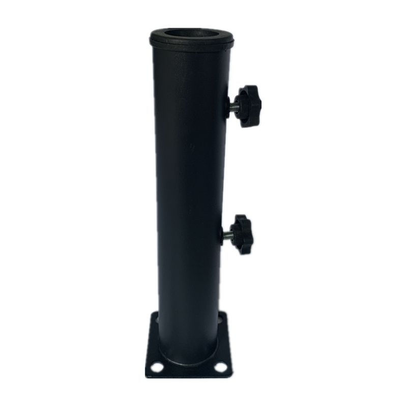 Sonnenschirmständer – 30 Cm Sonnenschirm-montagefuß – Für Betonböden – Schwarz – 1 Stück