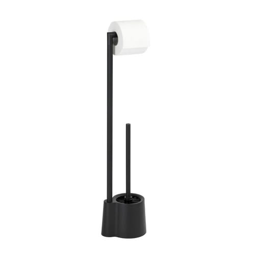 Wenko Stand WC-Garnitur Avola Schwarz matt