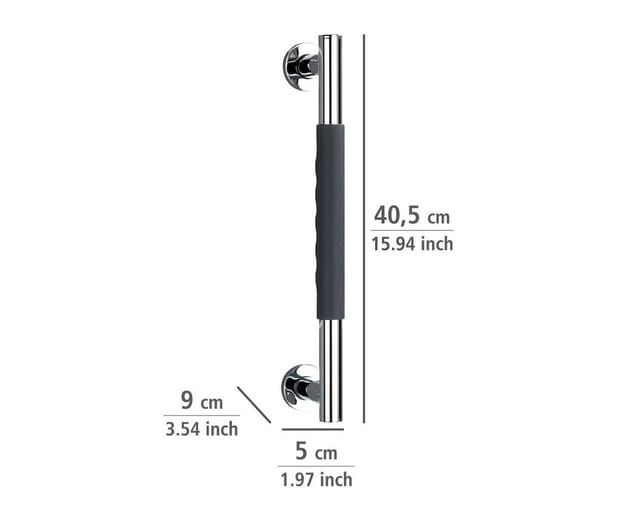 Wenko Wandhaltegriff 40,5 cm Secura Schwarz