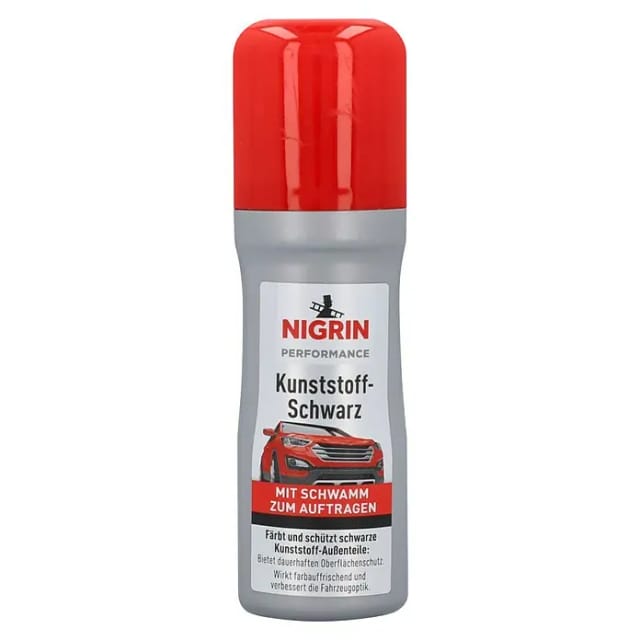 Nigrin Performance Kunststoff-Schwarz 75 ml