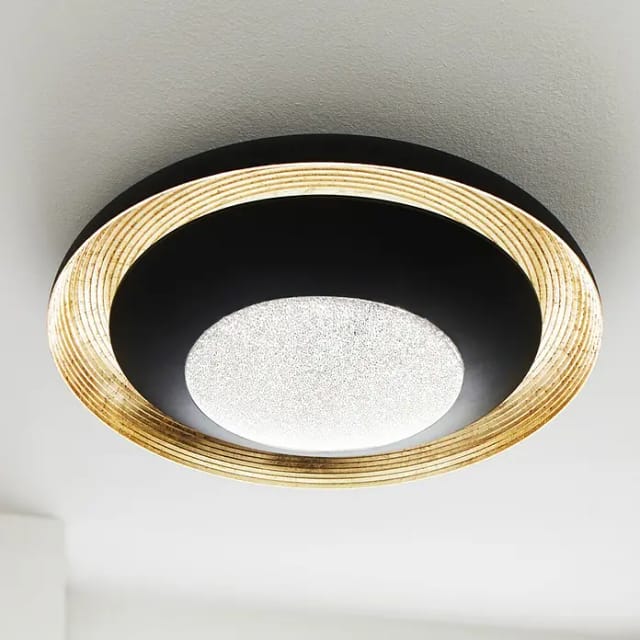 Eglo LED-Deckenleuchte Canicosa 2 Gold-Schwarz Ø 49,5 cm