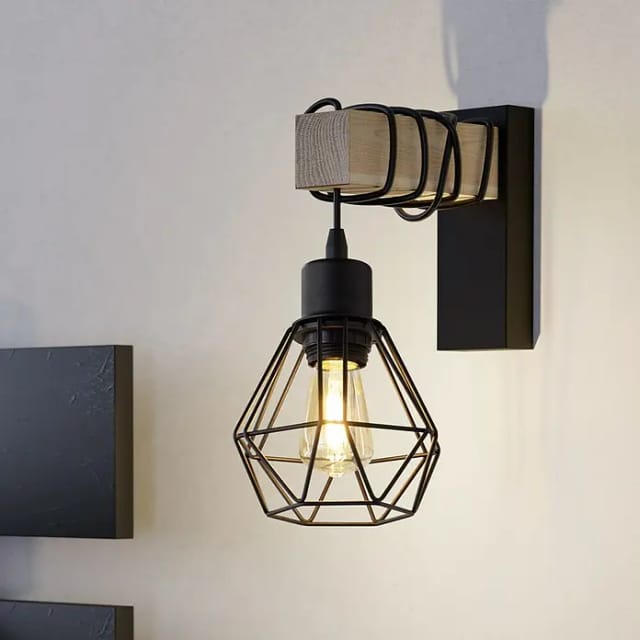 Eglo Wandleuchte Townshend 5 Schwarz-Braun