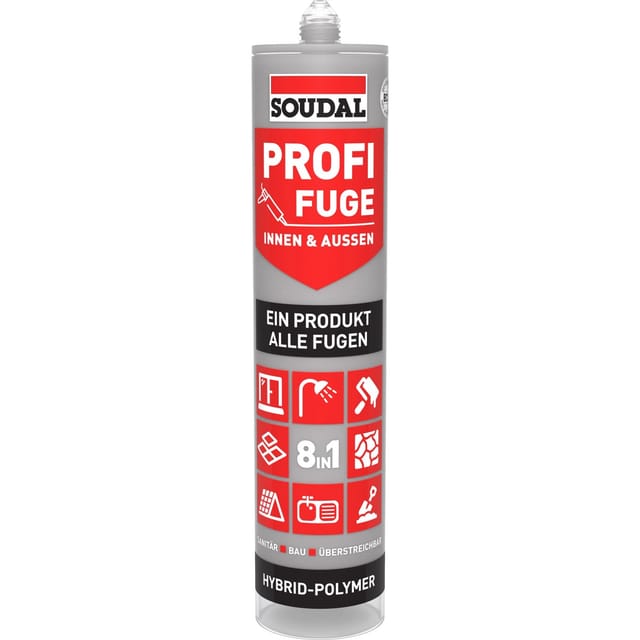 Soudal Dichtstoff Profi-Fuge 8-in-1 Dunkelgrau 280 ml