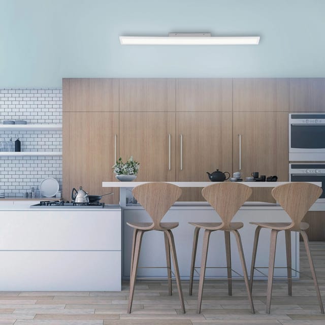 Just Light. LED-Panel Flat Weiß 100 x 10 cm