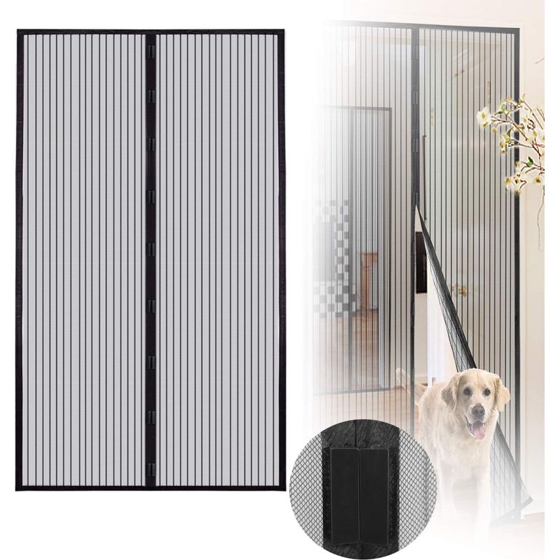 Magnetisches Türgitter – Automatischer Schließmechanismus Mit Verstärkten Magneten – Für Fenster Oder Innentüren – 1 Stück